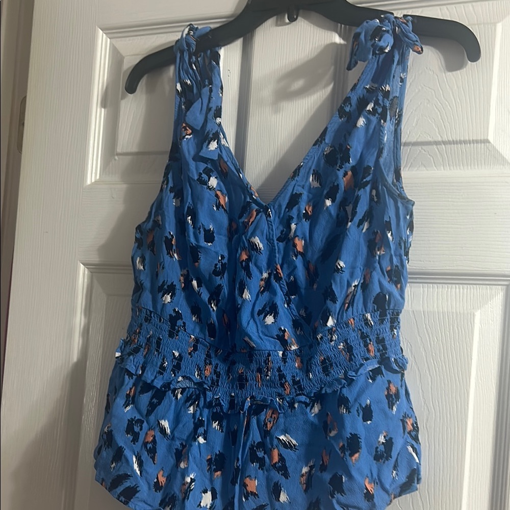 Elodie Blue Patterned Camisole